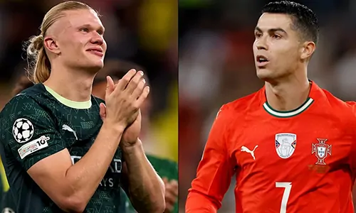 إيرلينج هالاند يحطم الرقم القياسي لكريستيانو رونالدو بهدفه الأخير